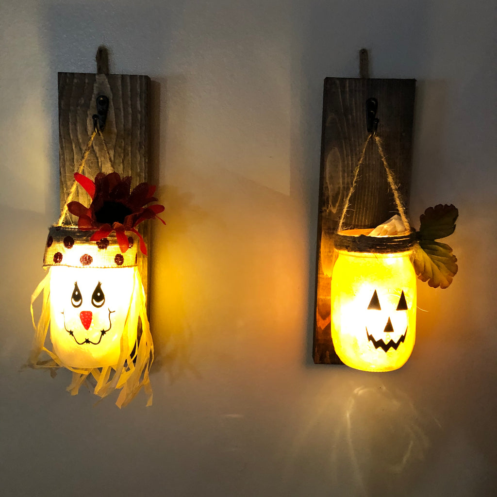 Scarecrow Fall Wall Sconce (Set of 2) - An Elegant Expression, LLC