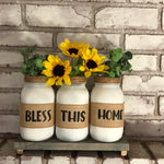 Bless this Home Sunflower Centerpiece - An Elegant Expression, LLC