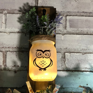 Lighted Owl Sconce(s) - An Elegant Expression, LLC