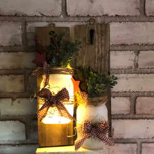 Primitive Farmhouse Lighted Wall Sconce(s)- Valentine’s Day - An Elegant Expression, LLC