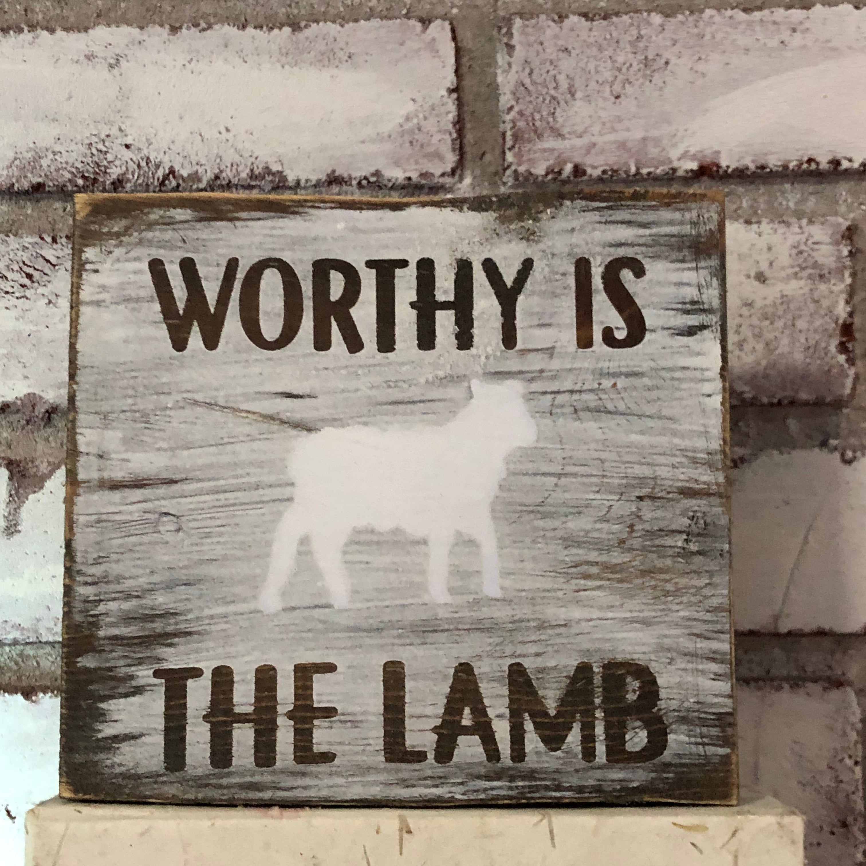 Worthy is the Lamb- Easter Plaque - An Elegant Expression, LLC