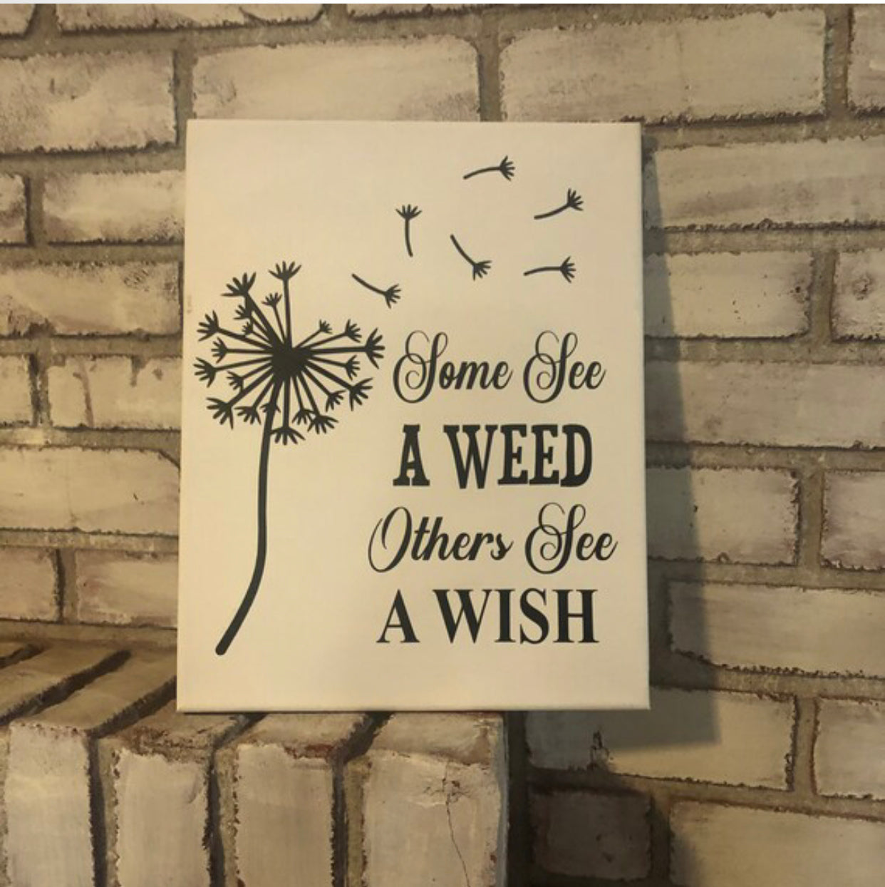 Some See A Weed Lighted Canvas Print- Mother’s Day - An Elegant Expression, LLC