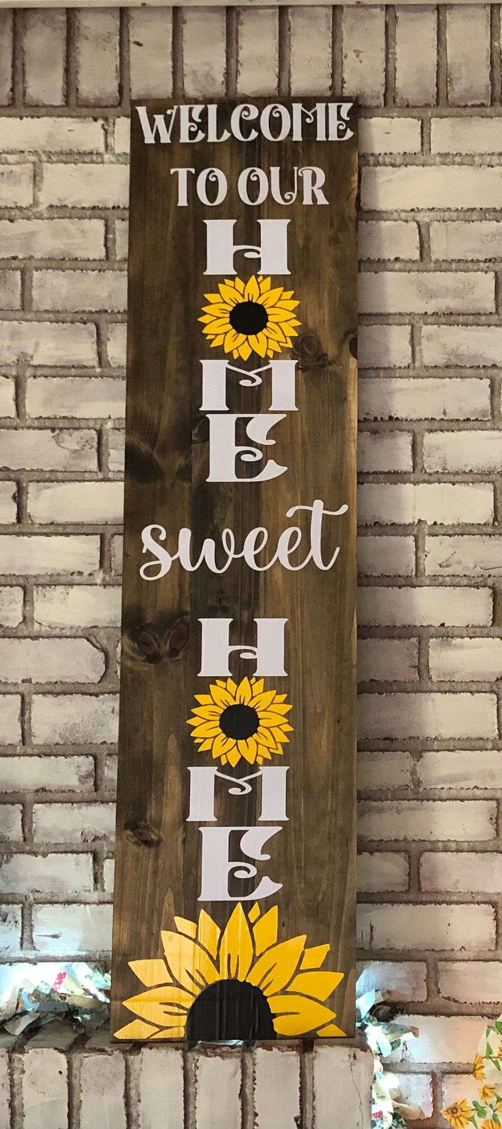 Sunflower Home sweet Home Front Porch Plaque-Mother’s Day - An Elegant Expression, LLC