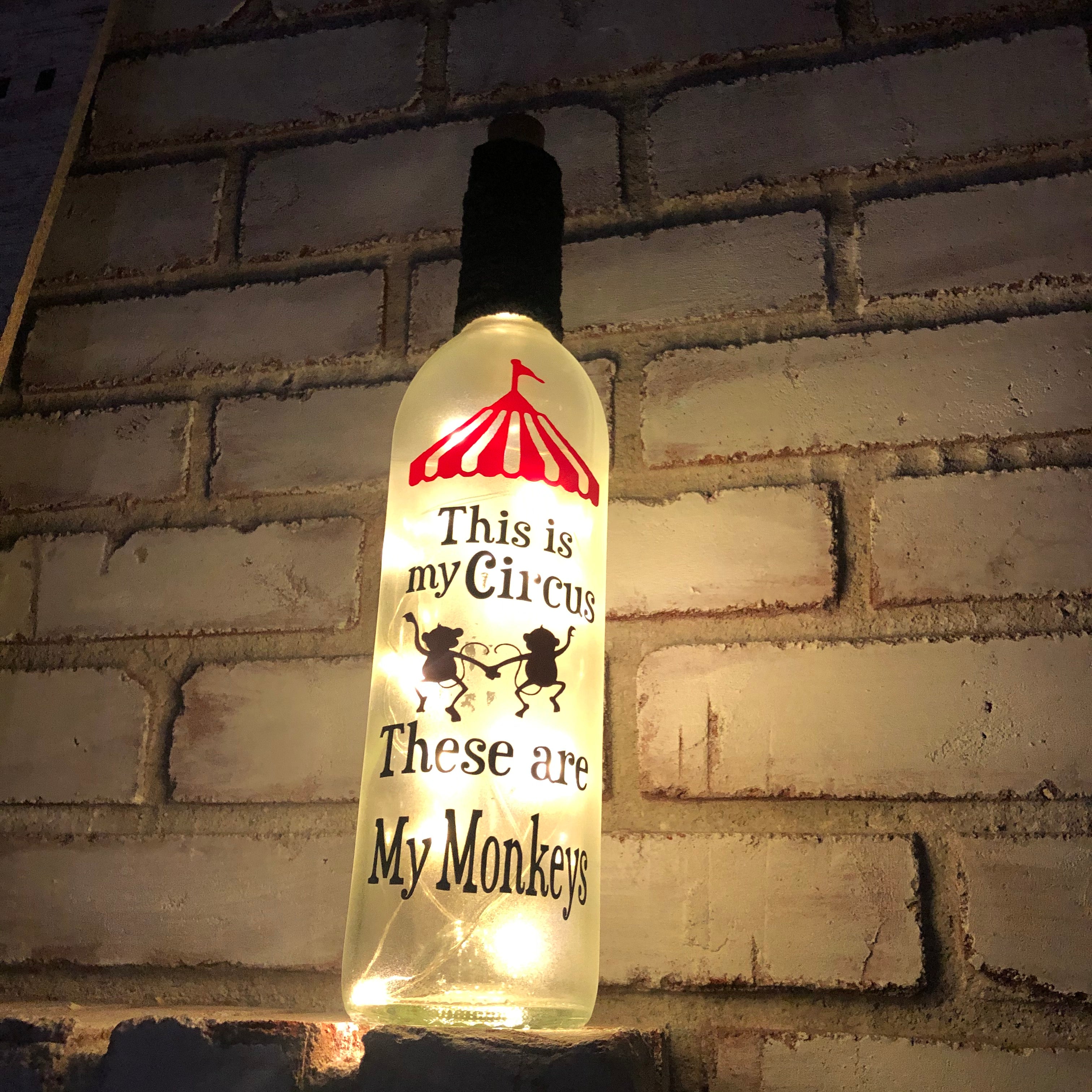 This is my Circus These are my Monkeys Night Light - An Elegant Expression, LLC