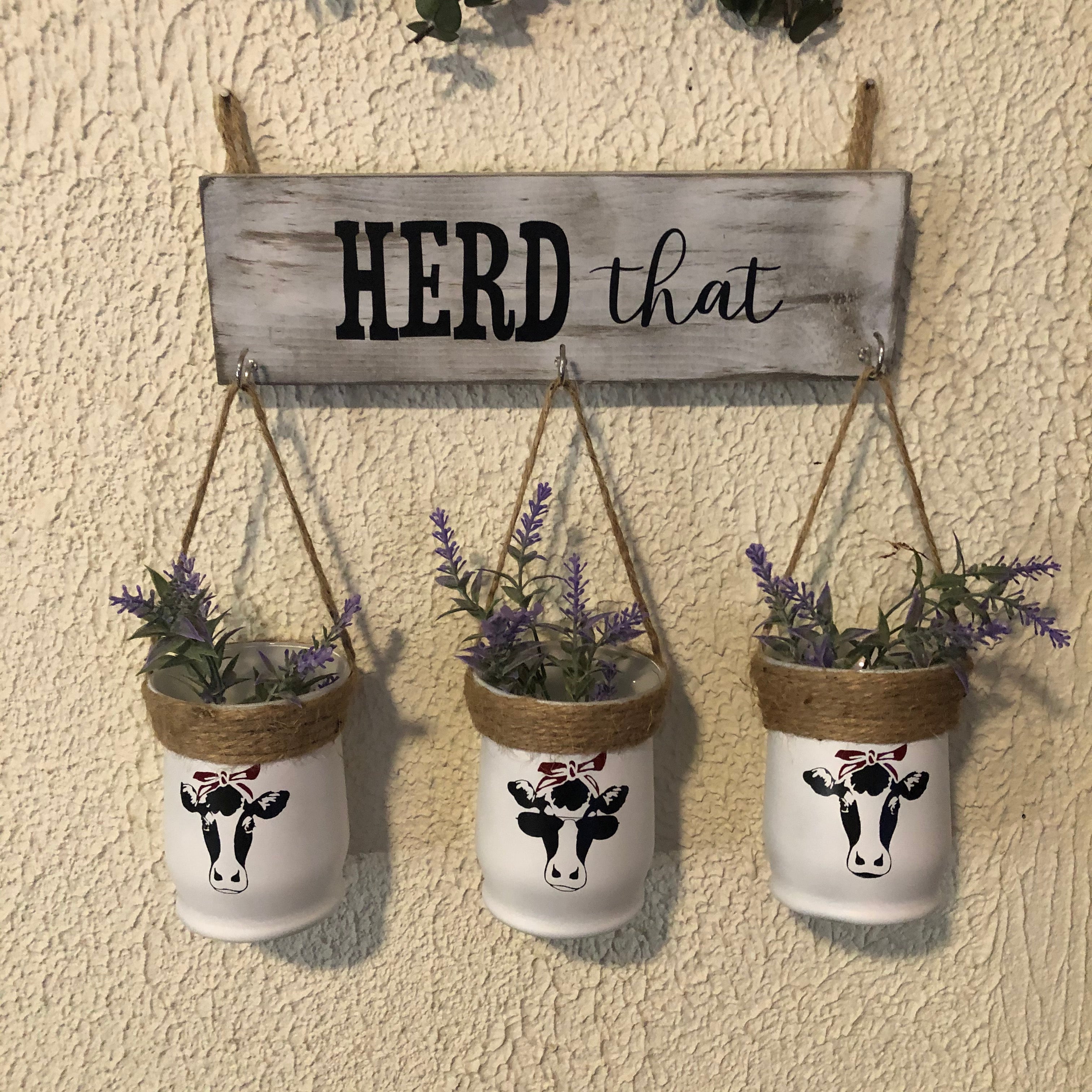 3 Tier Herd That Heifer Hanging Wall Décor - An Elegant Expression, LLC