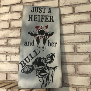 Just A Heifer and Her Bull - An Elegant Expression, LLC