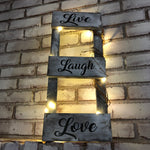 Live Laugh Love Lighted Ladder - An Elegant Expression, LLC