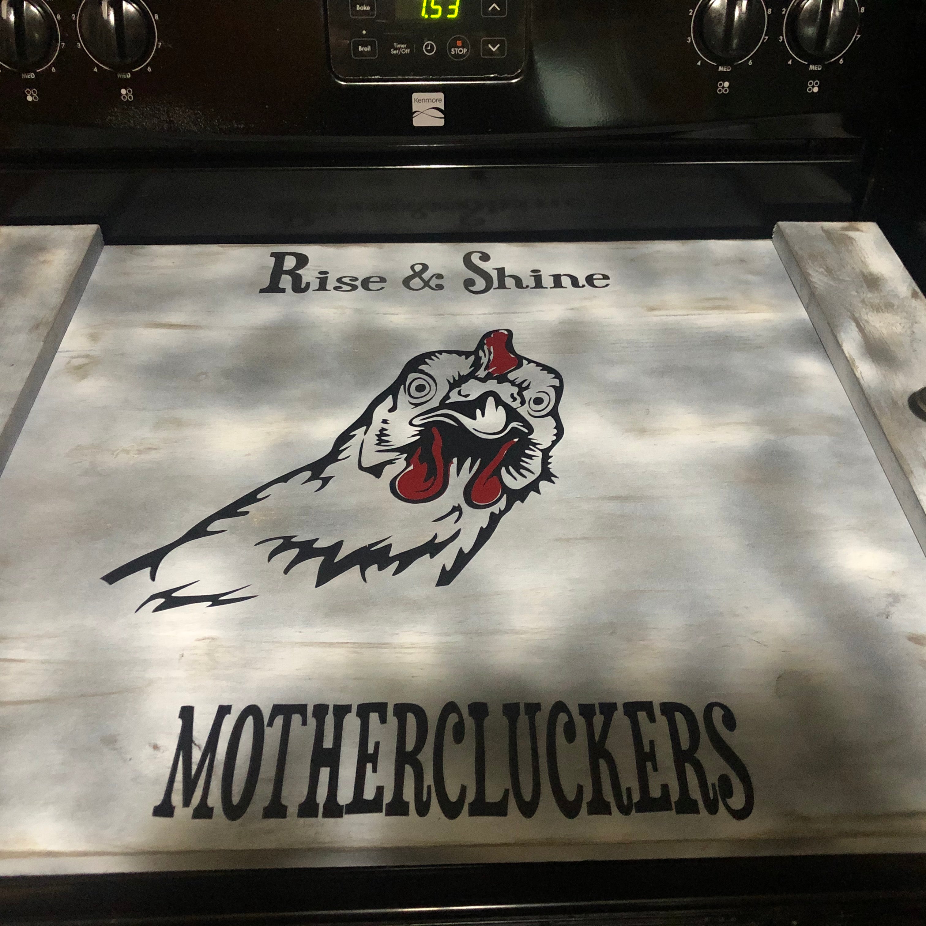 Country Kitchen ROOSTER STOVE TOP COVER - An Elegant Expression, LLC