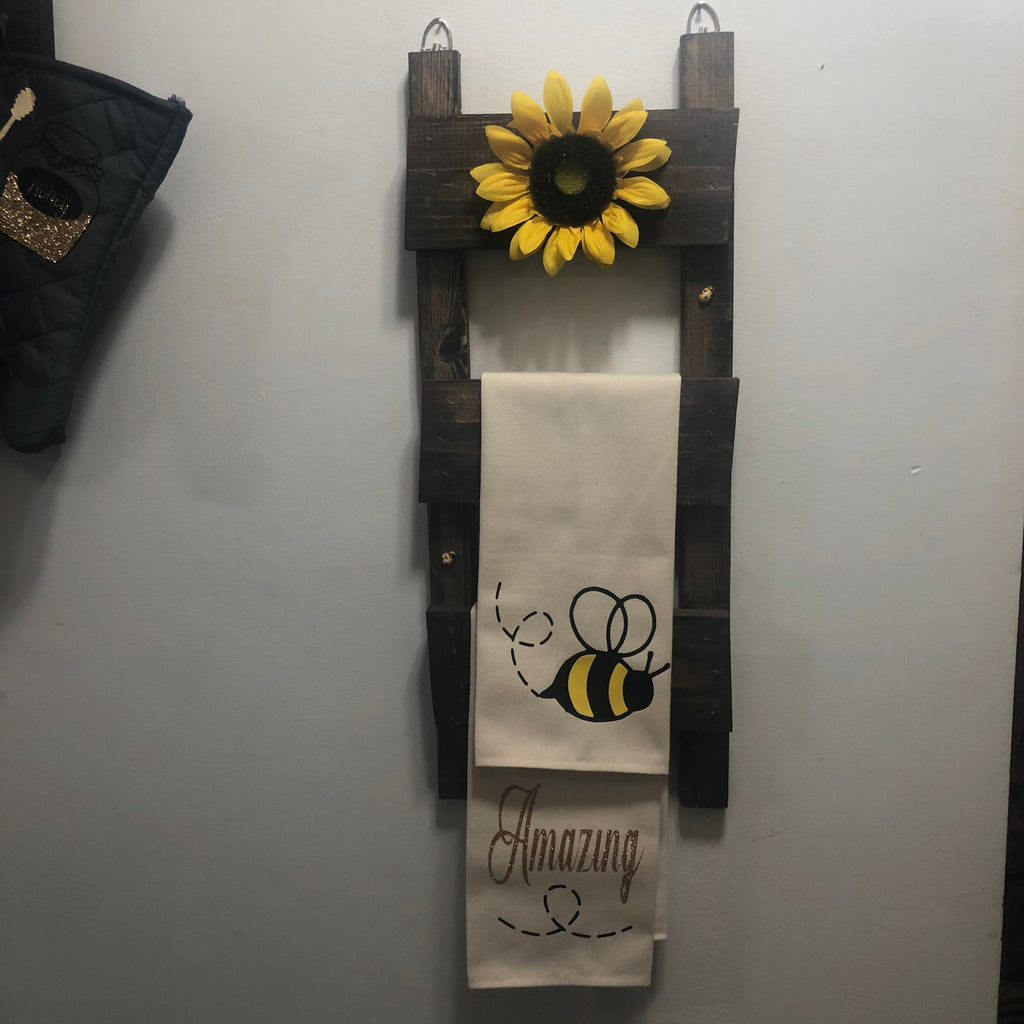 "Bee" Tea Towel Ladder - An Elegant Expression, LLC