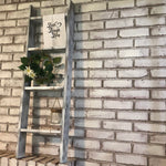 White Washed Live Laugh Love Blanket Ladder - An Elegant Expression, LLC