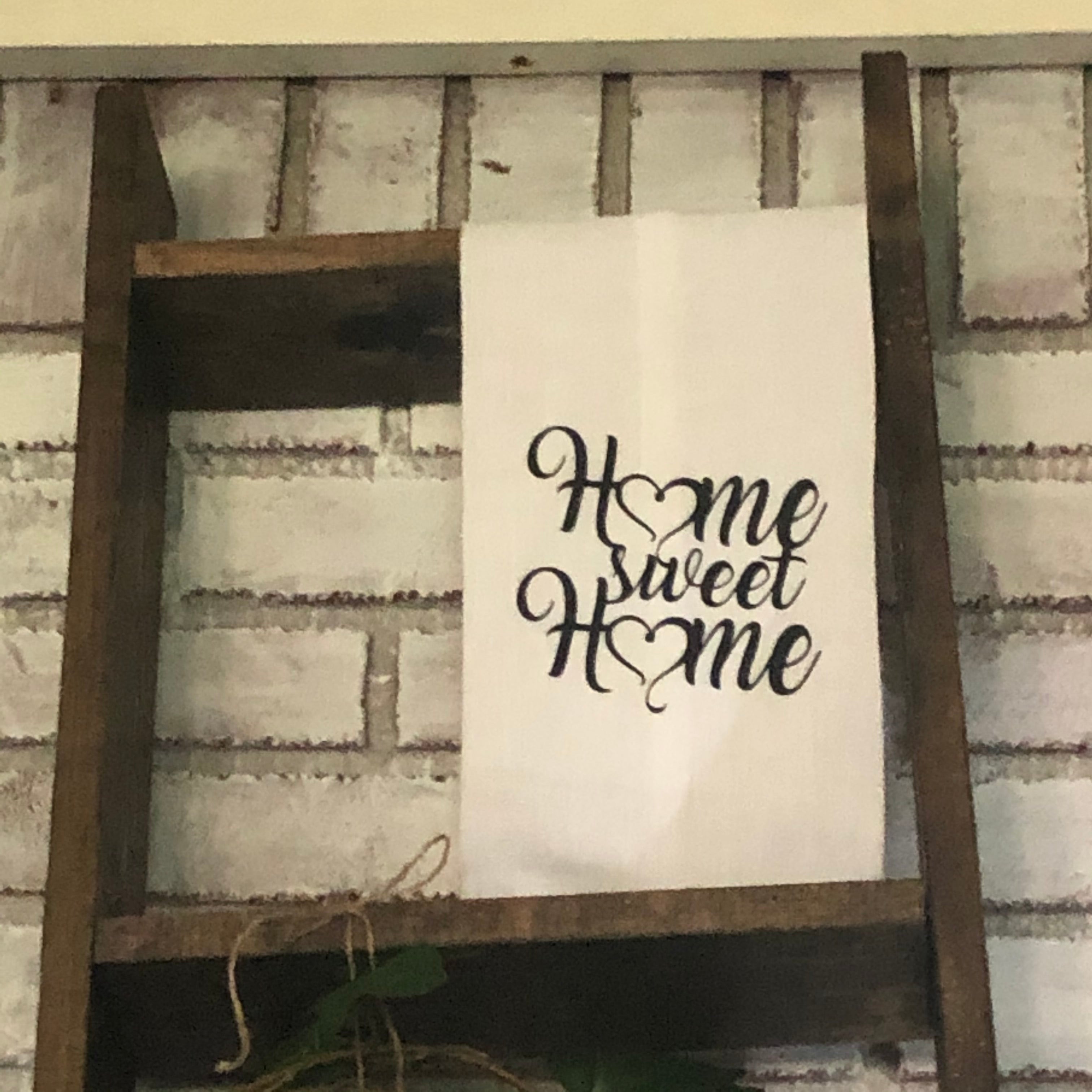 Home sweet Home Wooden Blanket Ladder - An Elegant Expression, LLC