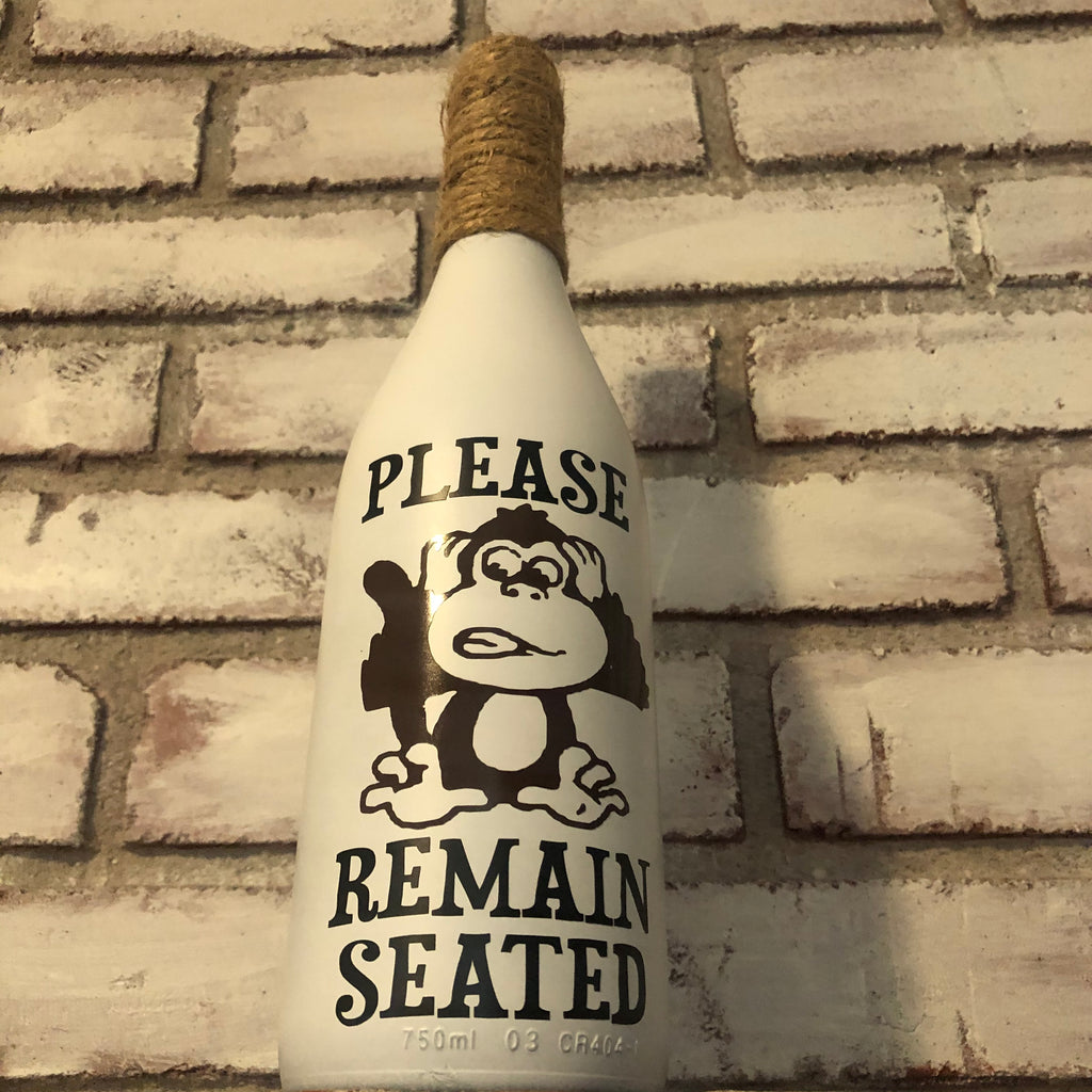 Please Remain Seated Bathroom Decor - An Elegant Expression, LLC