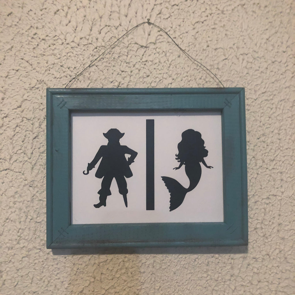 Nautical Bathroom Sign - An Elegant Expression, LLC