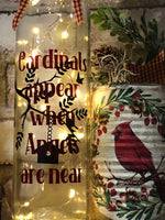 Cardinals Appear When Angels are Near Nightlight Set - An Elegant Expression, LLC